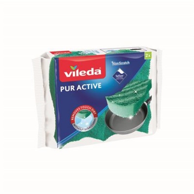 Mosogatószivacs, 2 db, VILEDA "Pur Active"